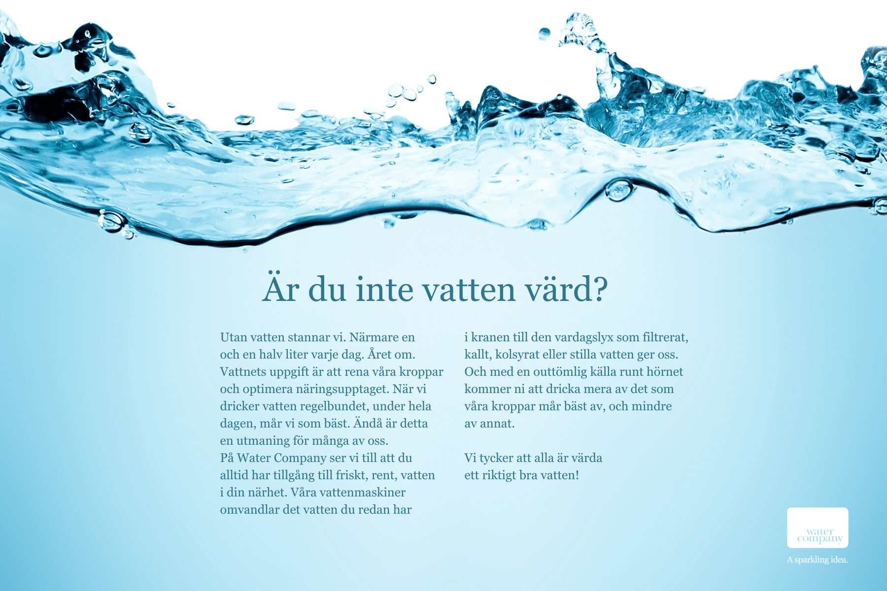 Text på bild av vatten.
