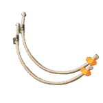 Bild av två spunna stålslangar