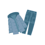 Tecknad PFAS vinterkläder