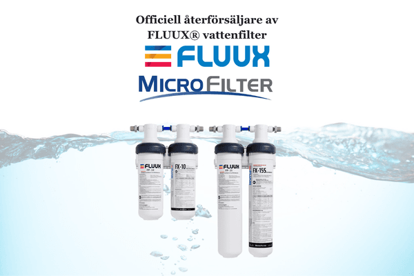 officiell återförsäljare av FLUUX vattenfilter